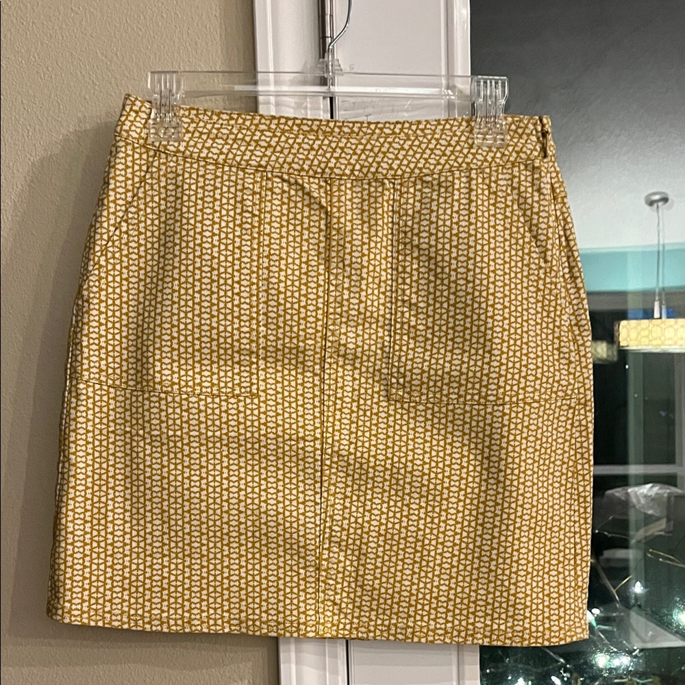 Prana Gold Mini Skirt